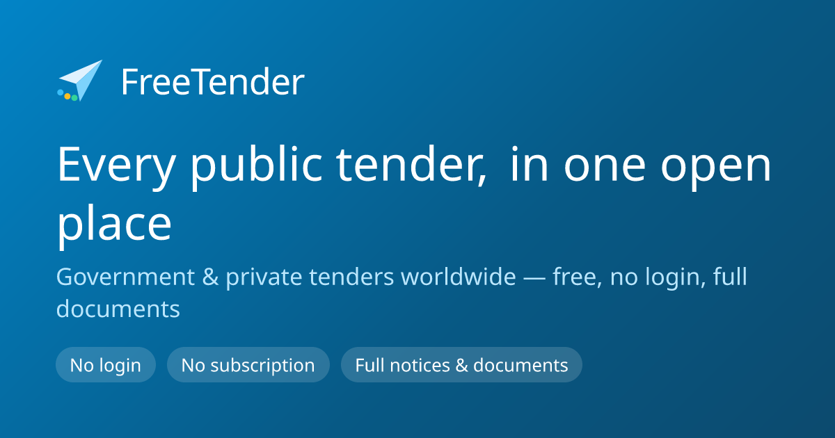 Iraq tender market report, September 2026 · FreeTender